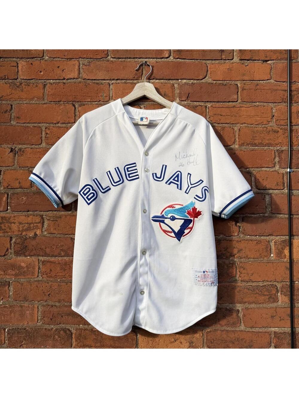 Vintage Toronto blue jays Michael huff autographed jersey